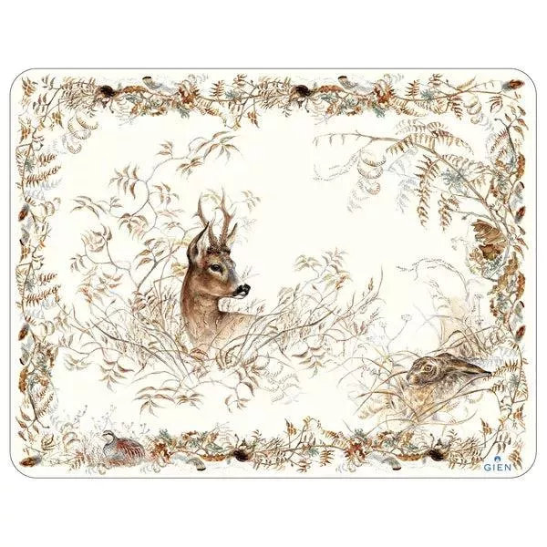 Sologne Grand Deer Acrylic Serving Tray
