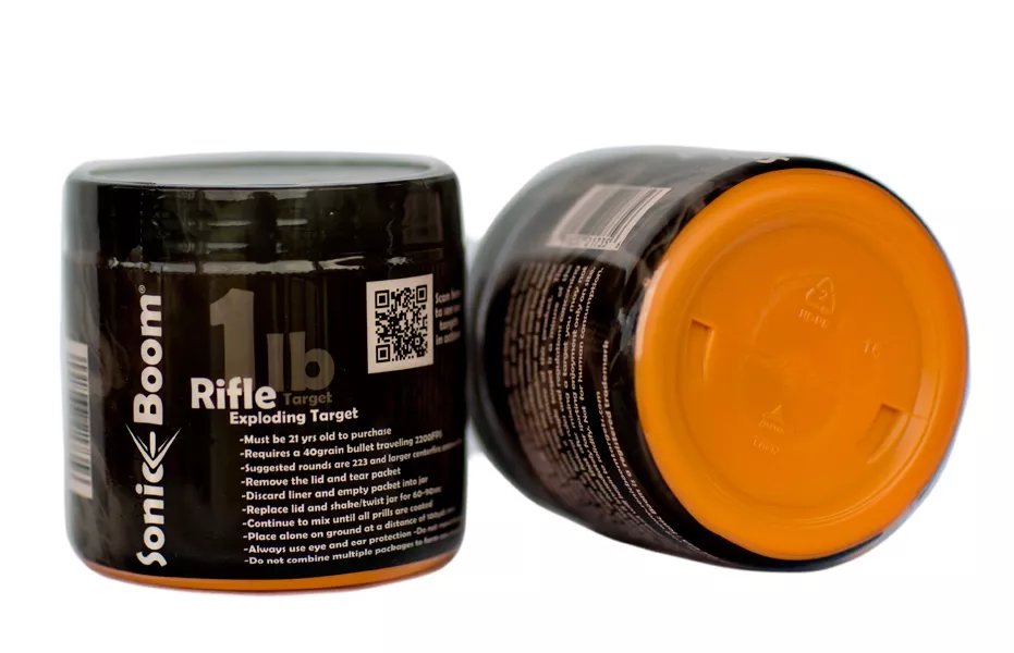 Sonic Boom 1lb Orange Rifle Exploding Target