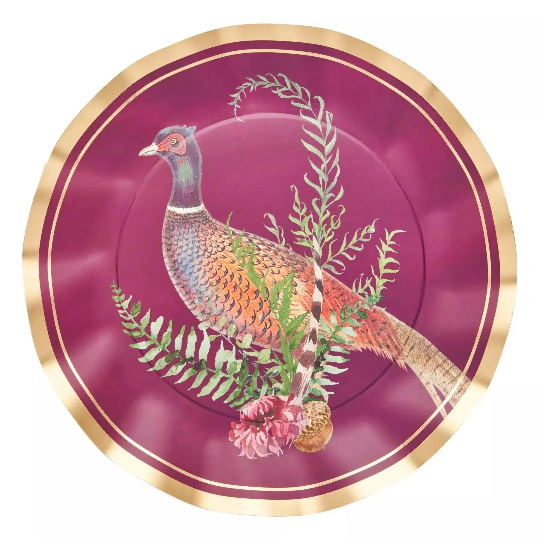 Sophistiplate Feather Grove Wavy Dinner Plates