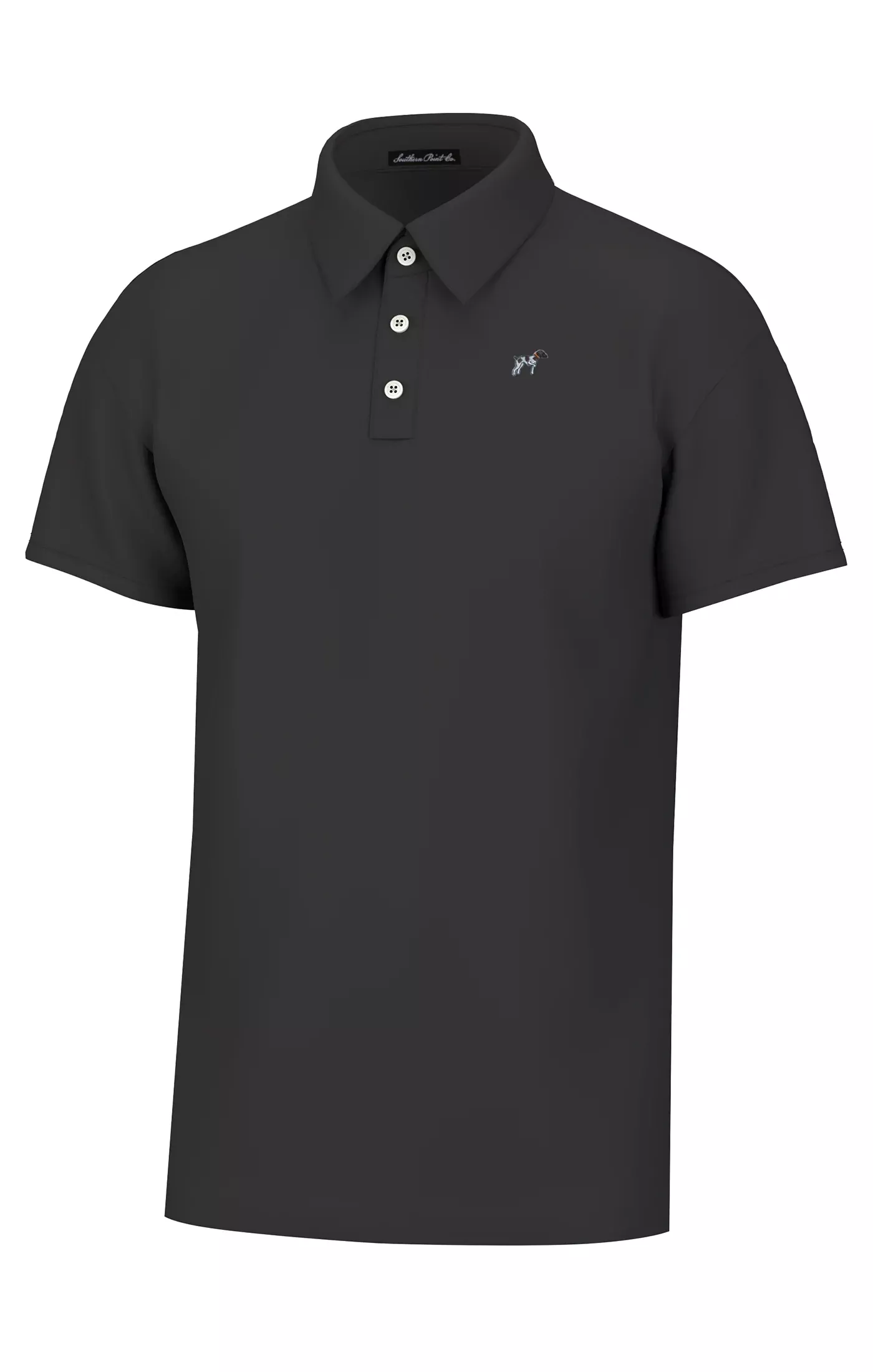 Southern Point Co. Maxwell Short Sleeve Polo Faded Black