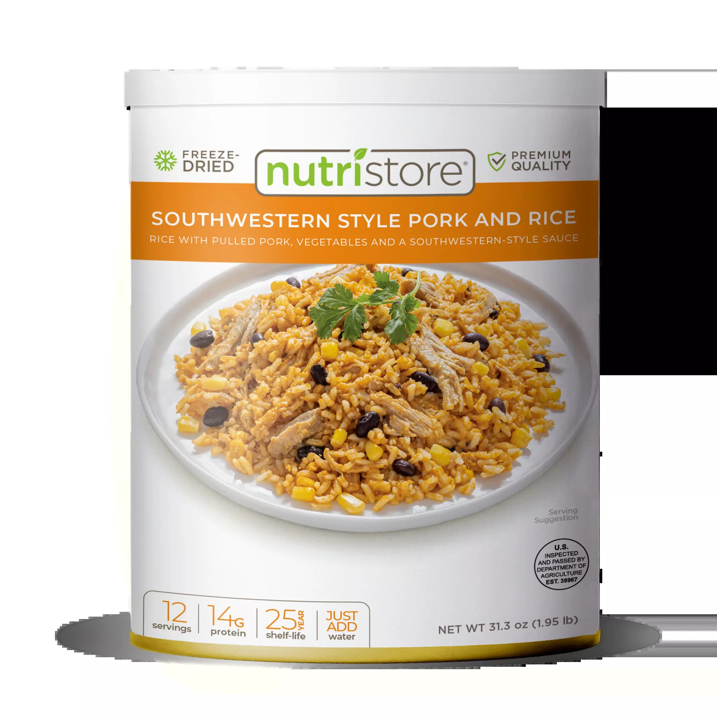 Southwestern Style Pork and Rice Freeze Dried - #10 Can
