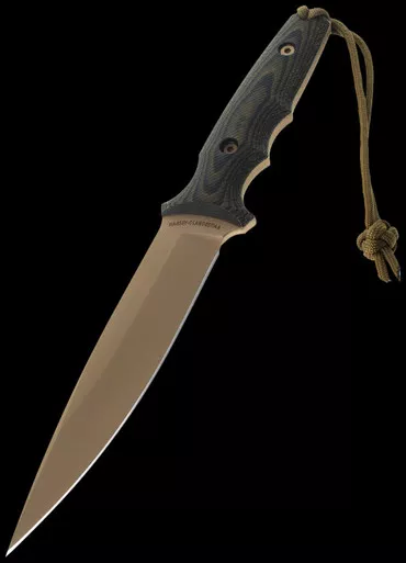 Spartan Harsey Clandestina Black Camo FDE Fixed Blade