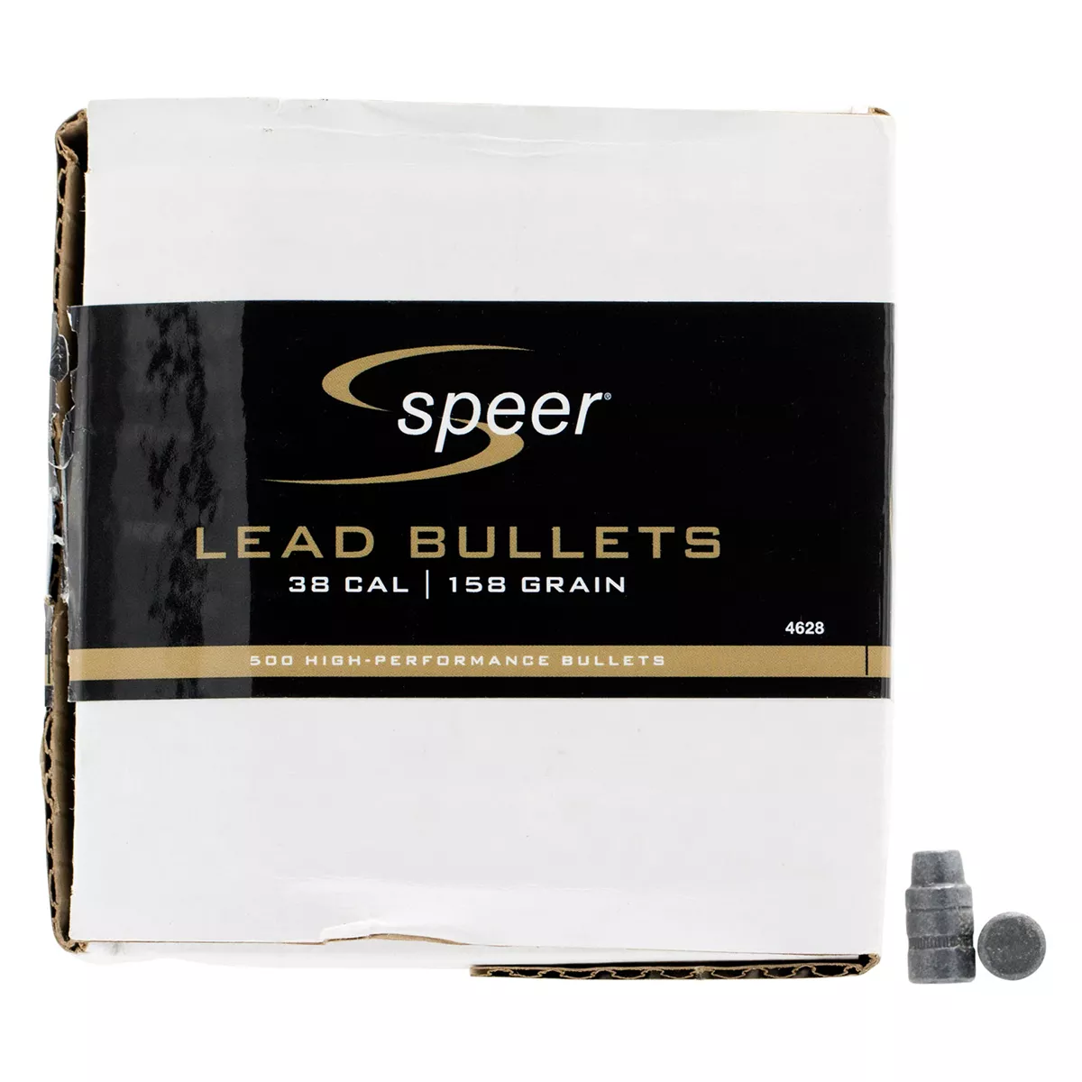 Speer Lead Bullets 38 Cal 158 Gr SWC 500/Box
