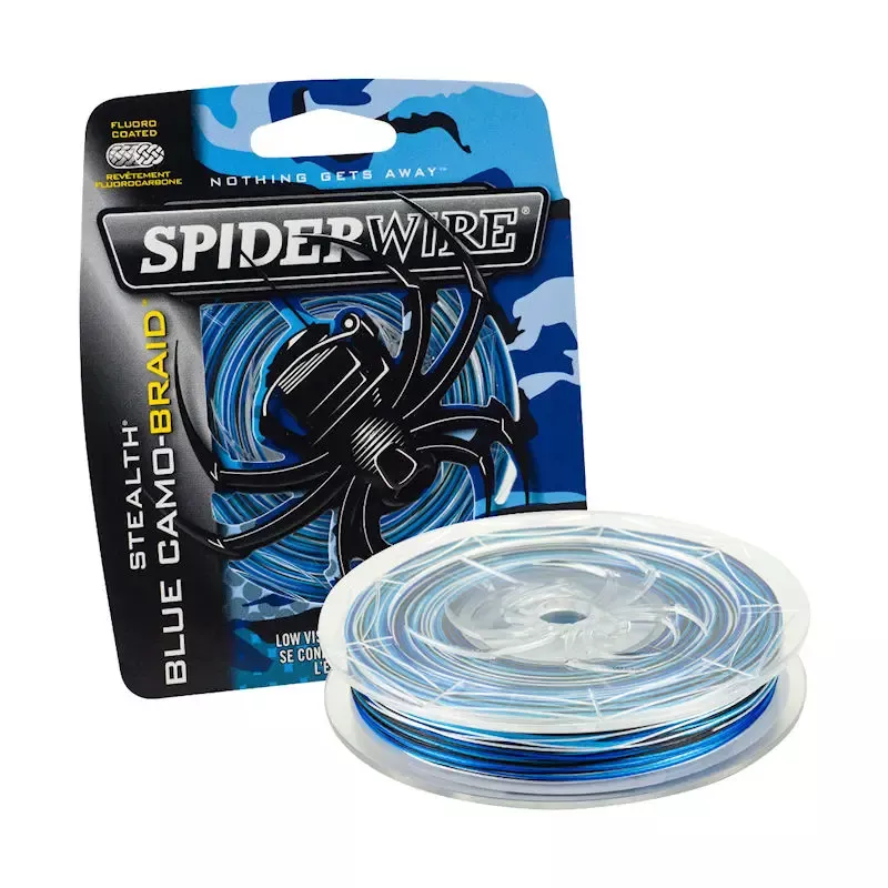 SpiderWire Stealth Blue Camo Braid 300yd Blue Camo