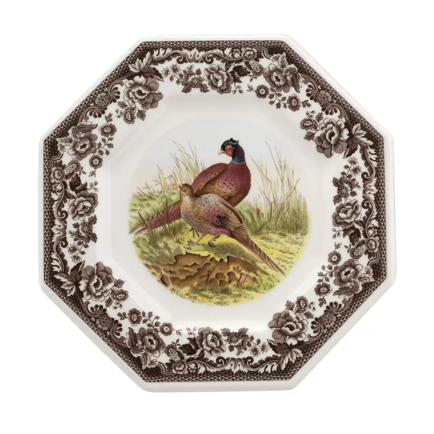 Spode Woodland 9.5" Octagonal Plate