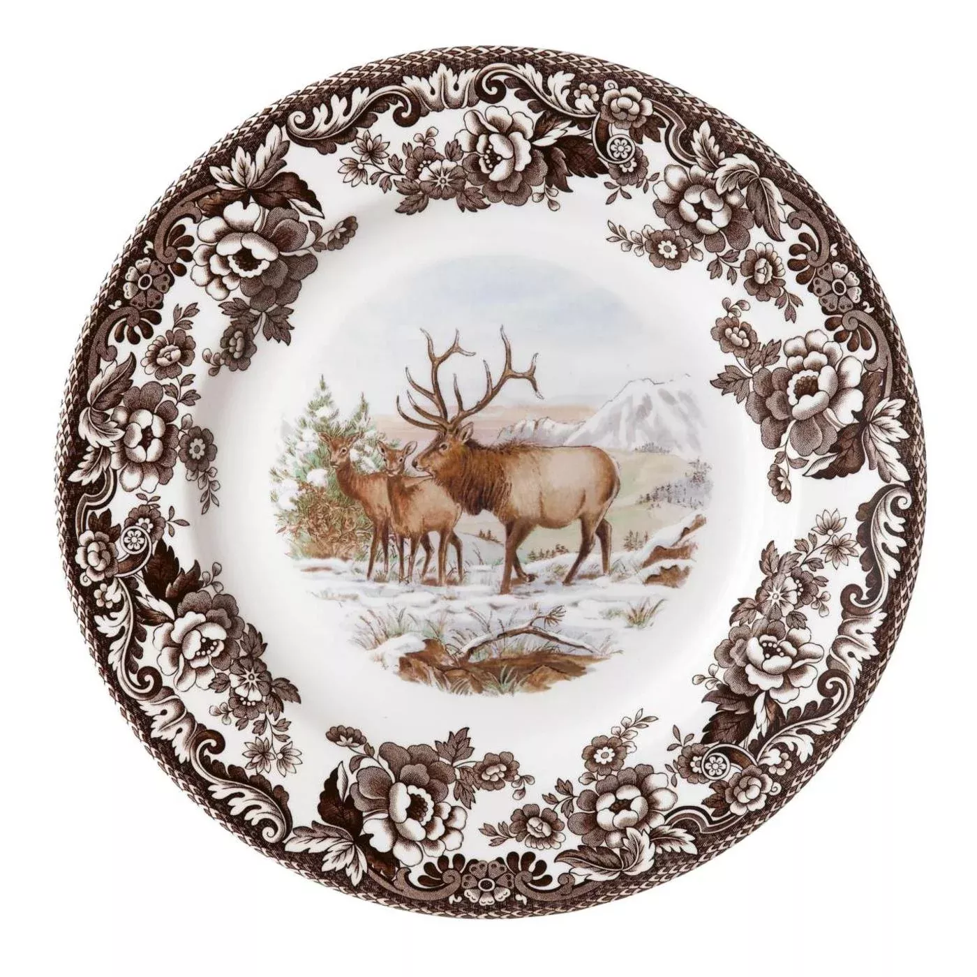 Spode Woodland Elk 10.5" Dinner Plate