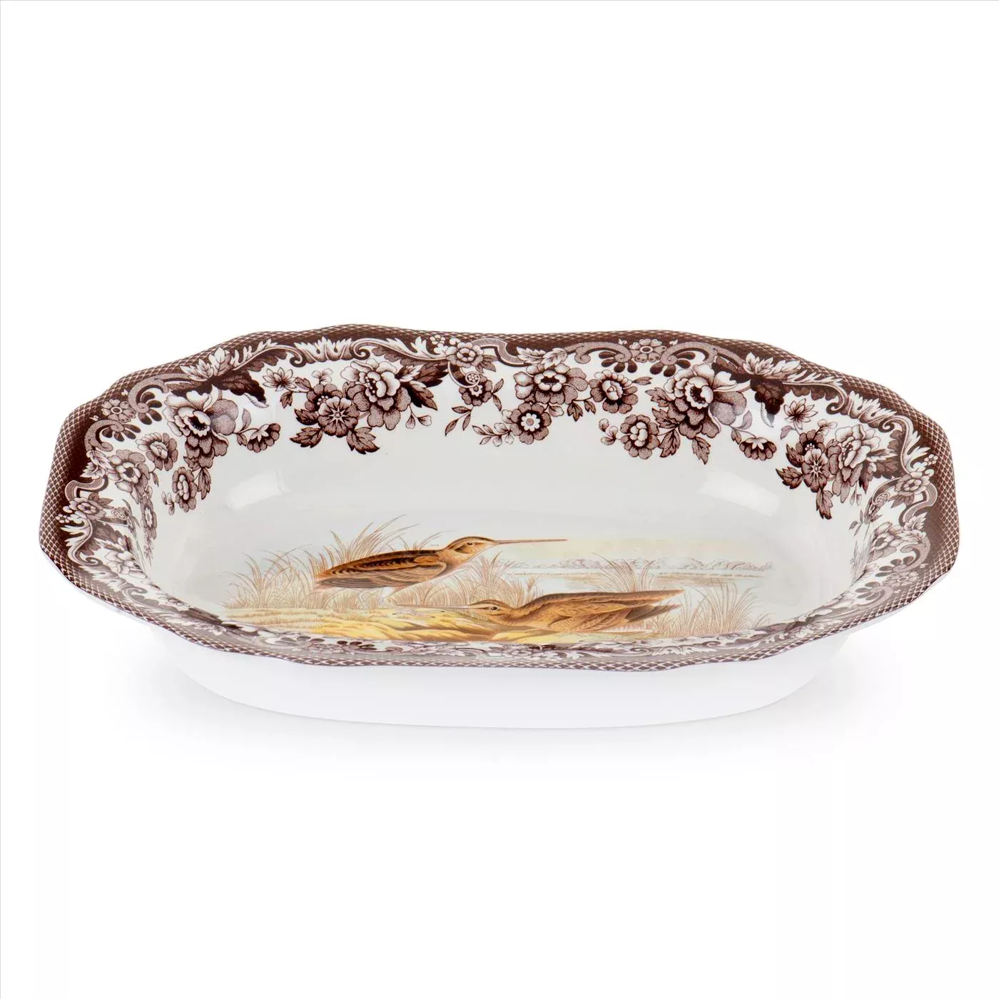 Spode Woodland Open Vegetable Dish - Snipe 11.5 "