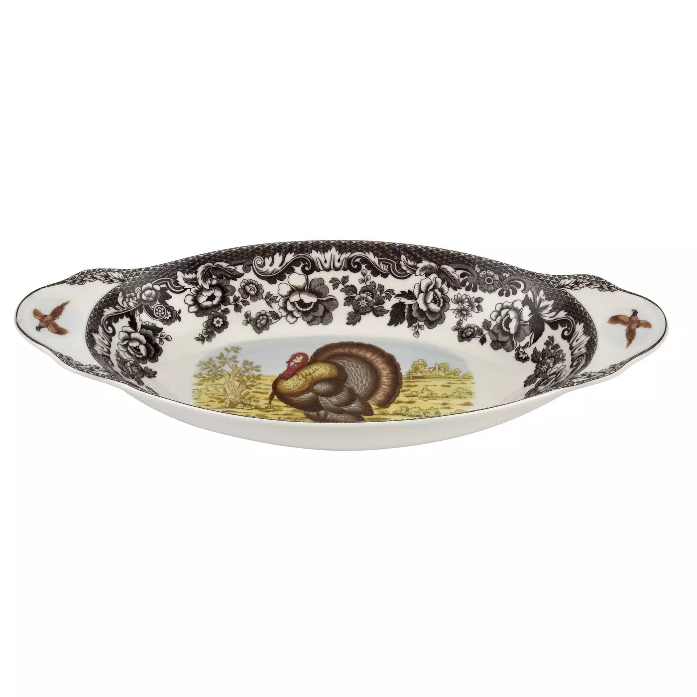 Spode Woodland Turkey 15.25" Bread Tray