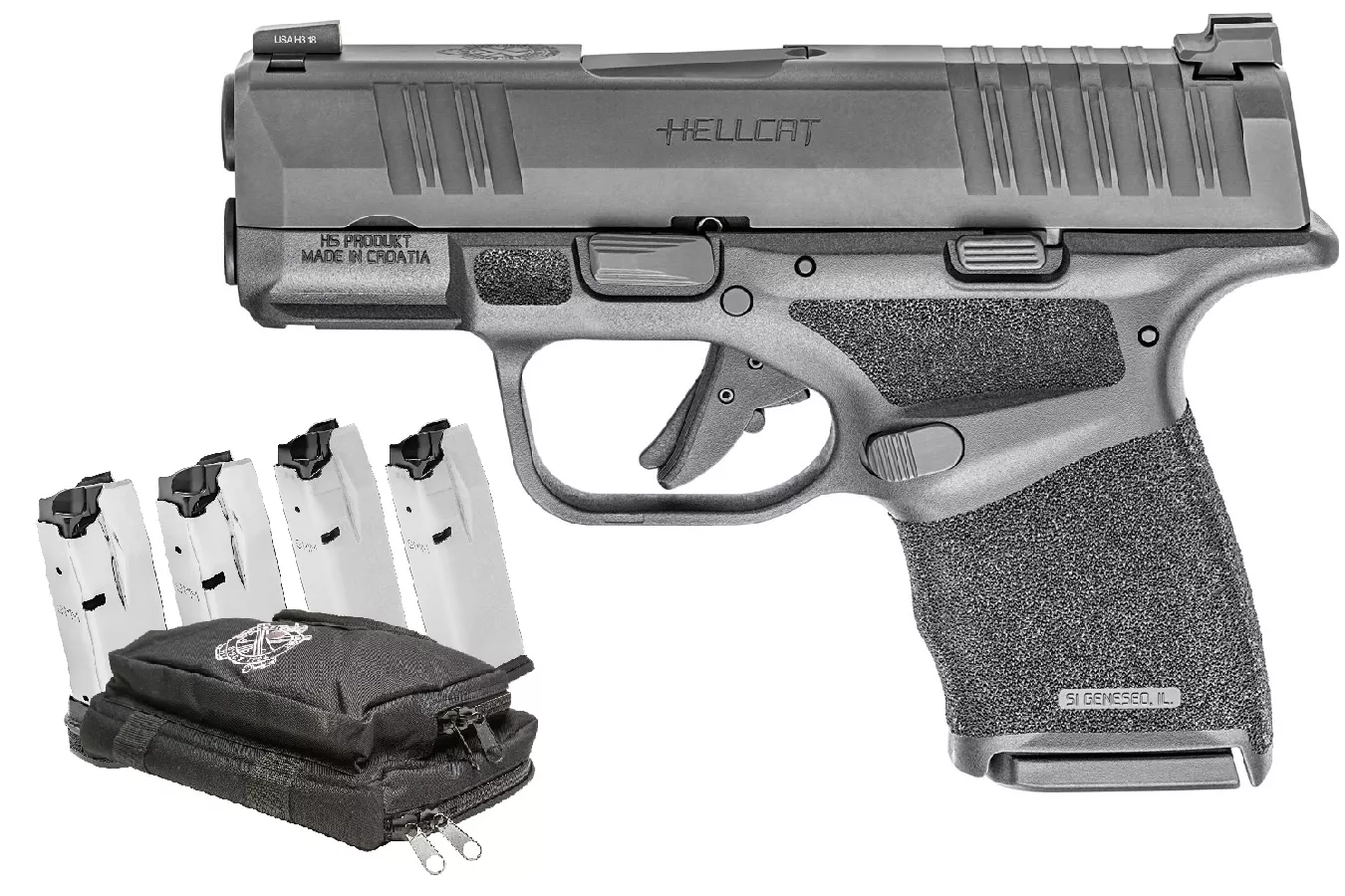 Springfield Hellcat 9mm Black Micro Compact Gear Up Package