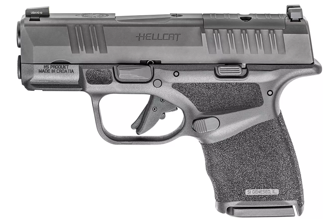 Springfield Hellcat 9mm Black Micro Compact Optic-Ready Pistol (10-Round Model)