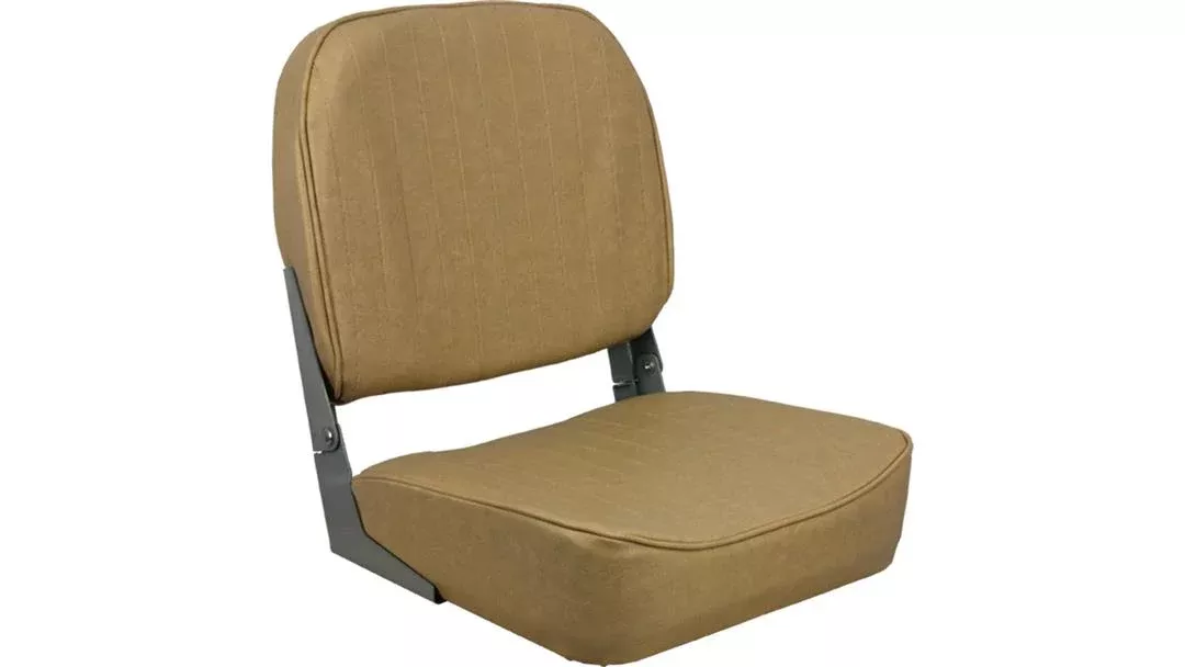Springfield Marine Cushioned Fold Down Boat Seat, Tan• 1040628