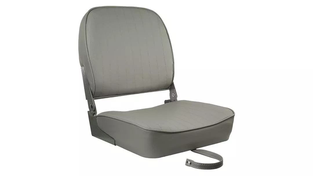 Springfield Marine Gray Folding Boat Seat, 19″ H x 16″ W x 15.5″ D• 1040623