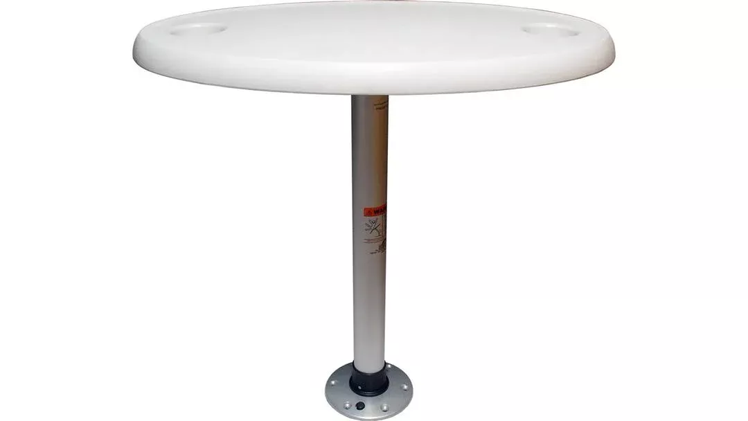 Springfield Marine Oval Boat Table Package 18"x30" - White• 1690106
