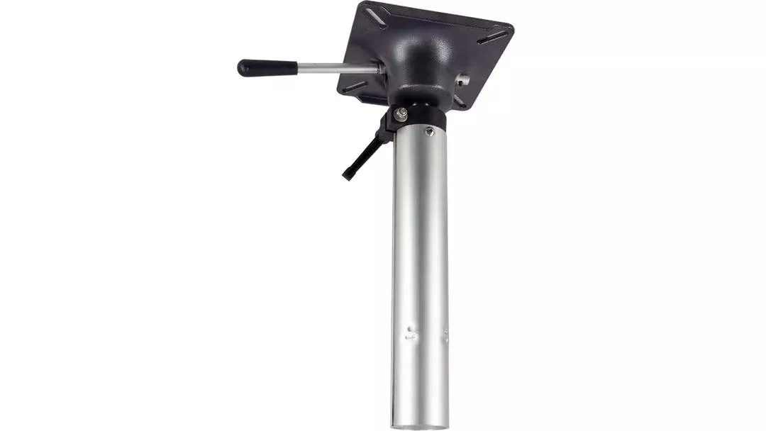 Springfield Marine Plug-In 14-1/4″-21″ H x 2-3/8″ D Anodized Aluminum Power-Rise Air Ride Locking Adjustable Post with Seat Mount• 1300901