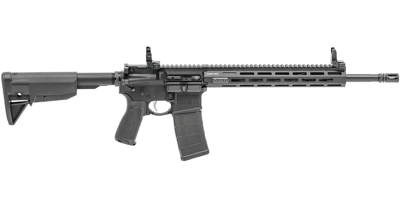 Springfield Saint 5.56mm Semi-Automatic Rifle with Free Float Handguard and Soft Rifle Case