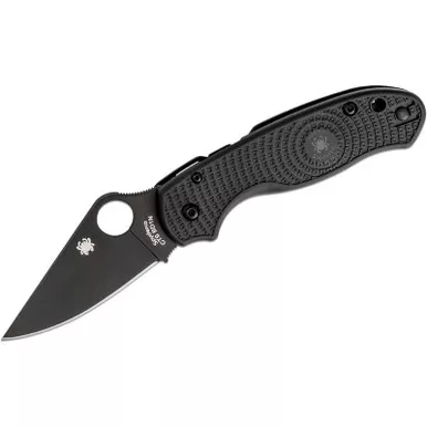 Spyderco C223PBBK Para 3 Lightweight Folding Knife 2.92" CTS-BD1N Black Plain Edge Blade, Black FRN Handle