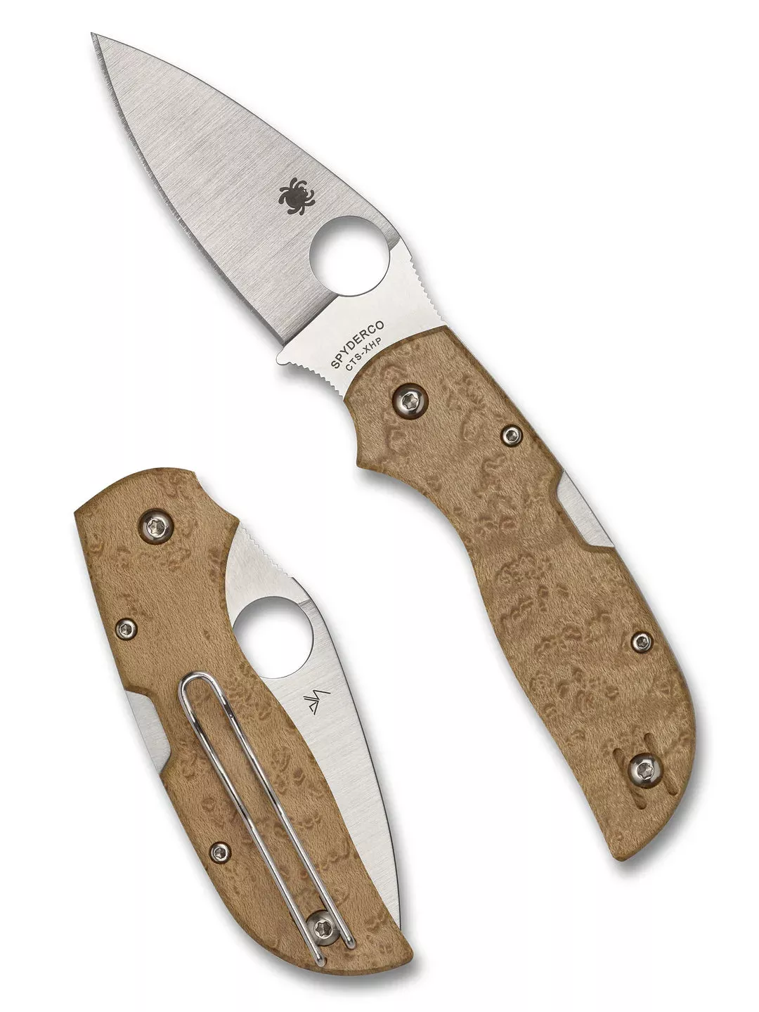Spyderco Chapparal Birdseye Maple Back Lock Folding Knife