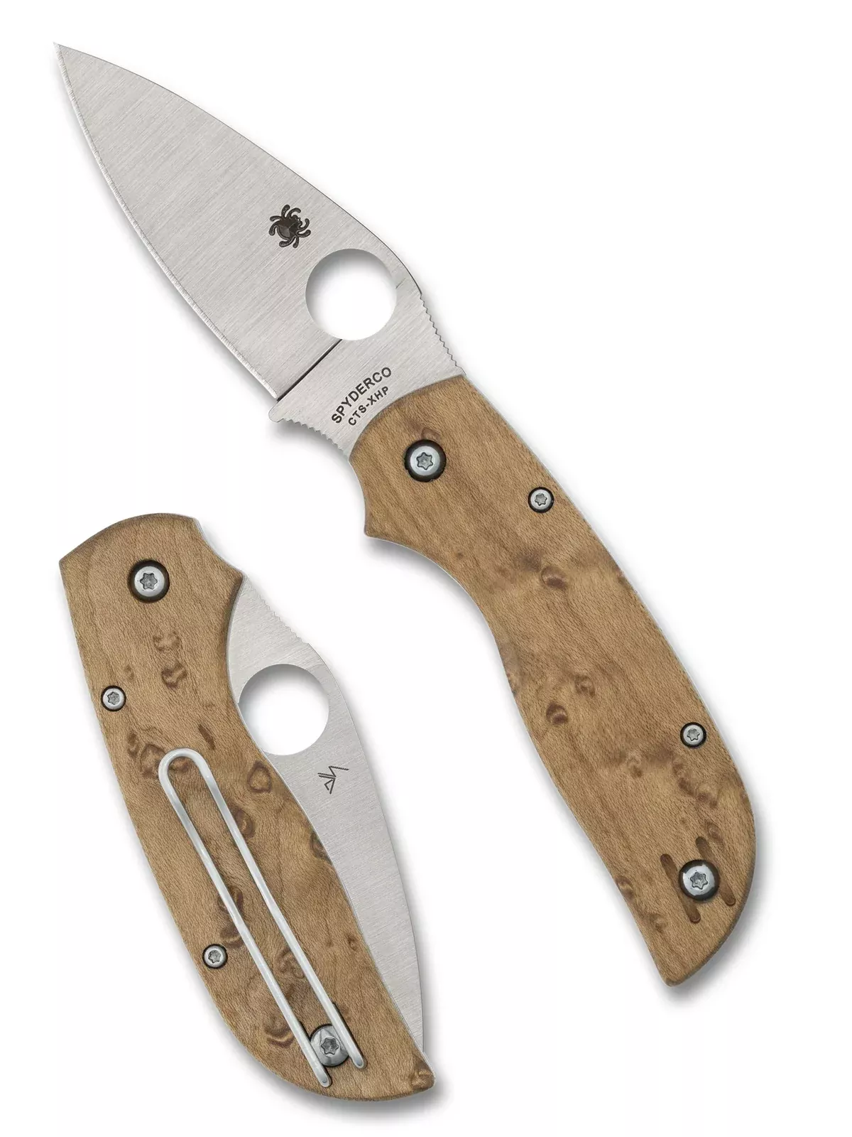 Spyderco Chapparal Slipit Birdseye Maple Slip Joint Pocket Knife