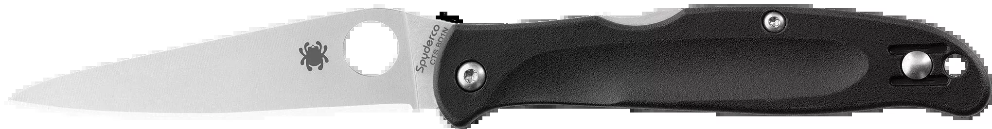 Spyderco Charisma Lightweight Lockback EDC Folding Knife Black FRN CTS BD1N C259PBK