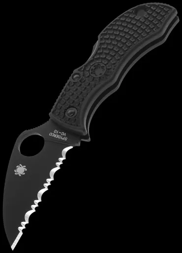 Spyderco Manbug Wharncliffe Lightweight Black Folding Knife