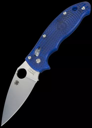 Spyderco Manix 2 Lightweight Transparent Blue Folding Knife