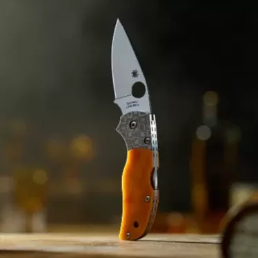 Spyderco Native 5 50th Anniversary Amber Bone CPM S90V Sprint Run