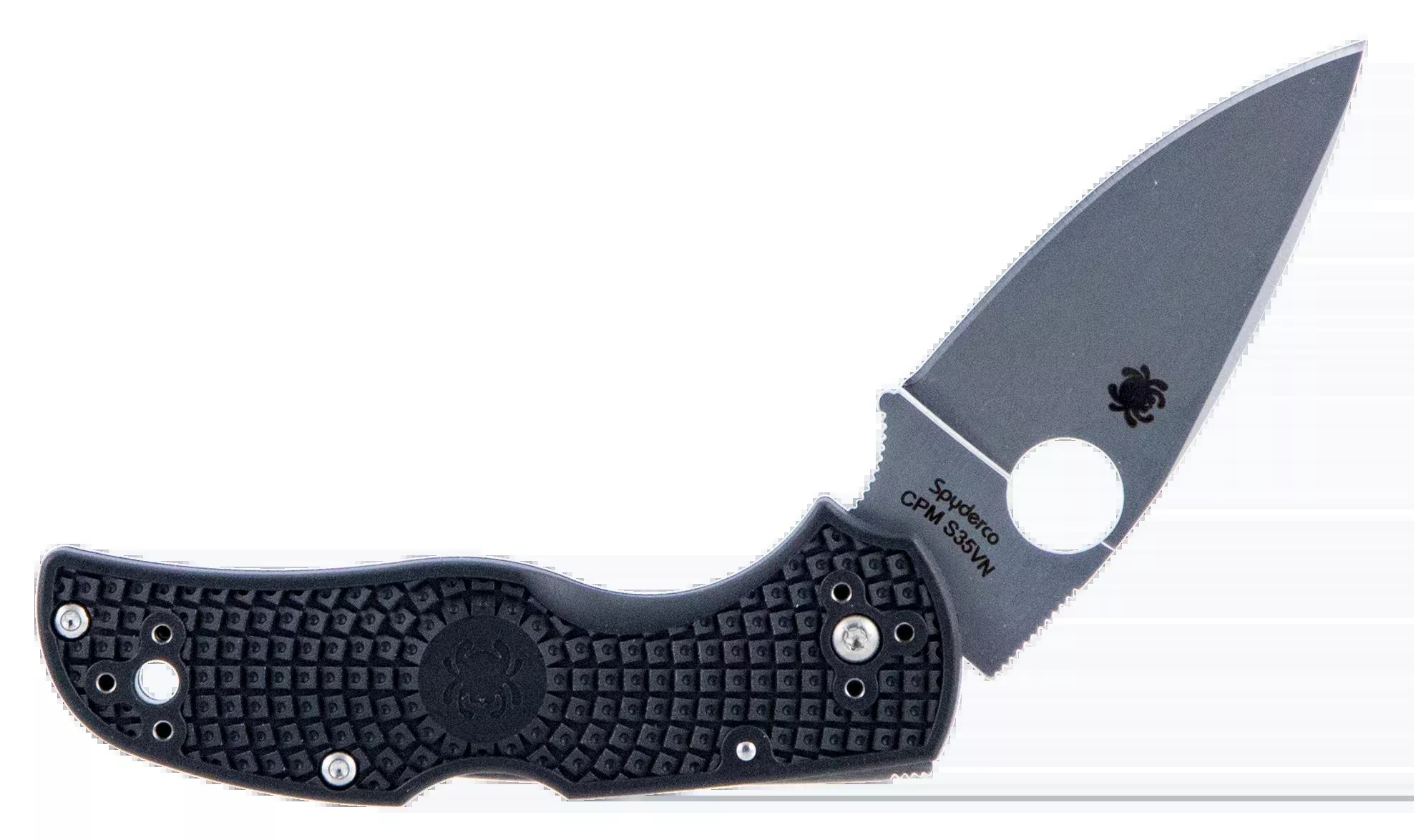 Spyderco Native 5 Lightweight Folding Knife, FRN Handle, CPM S35VN Plain Edge, 2.95 in Blade - C41PBK5