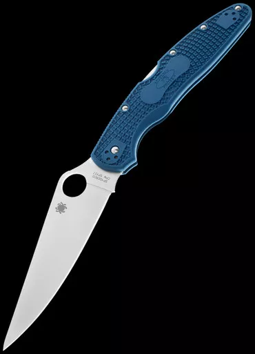 Spyderco Police SPY27 Cobalt Blue Folding Knife