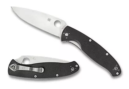 Spyderco Resilience G-10 Black Liner Lock Folding Knife
