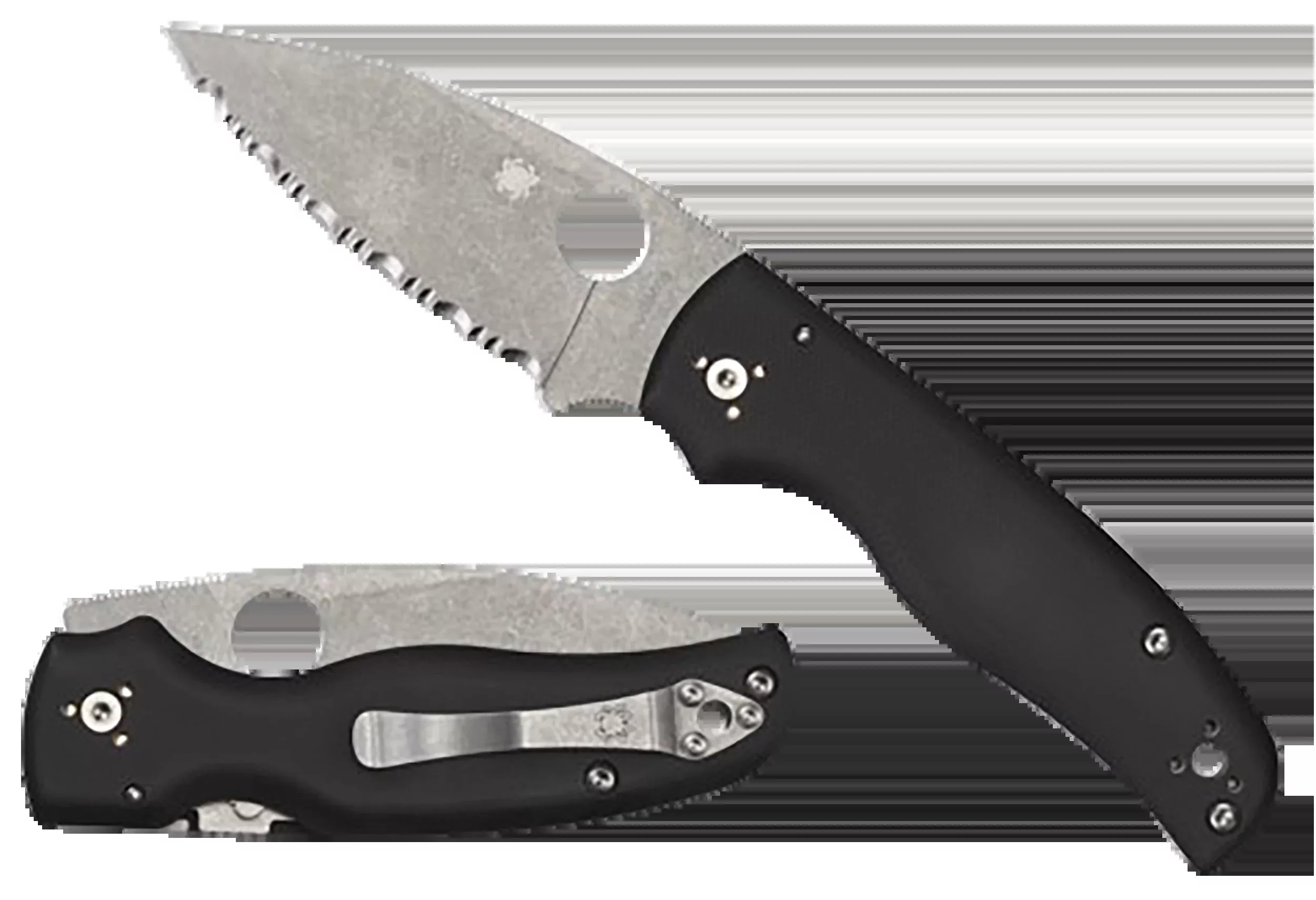 Spyderco Shaman Folding Knife, 3.58 in Stonewashed CPM S30V Blade, G-10 Handle, Compression Lock – C229GP
