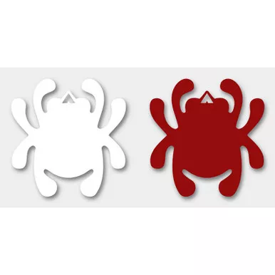 Spyderco STK1 Mirror Decal Bug, 3.25" x 3.25"