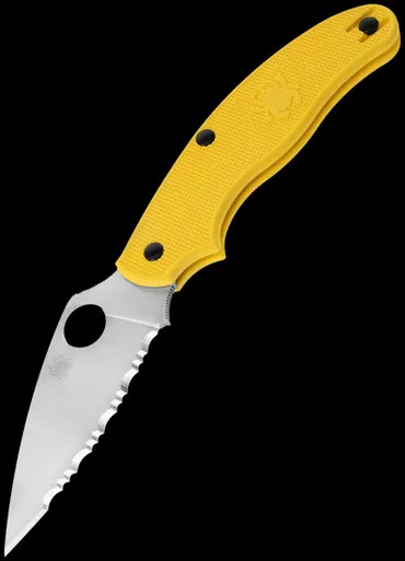 Spyderco UK Penknife Salt Magnacut Serrated Folding Knife