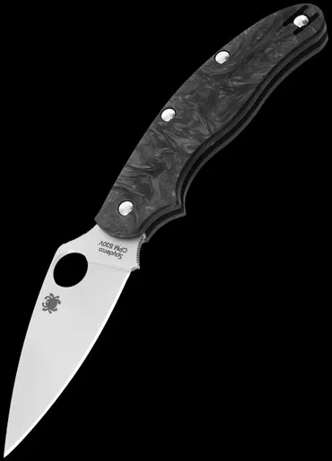 Spyderco UKPK Fat Carbon Dark Matter Heinnie Exclusive Folding Knife