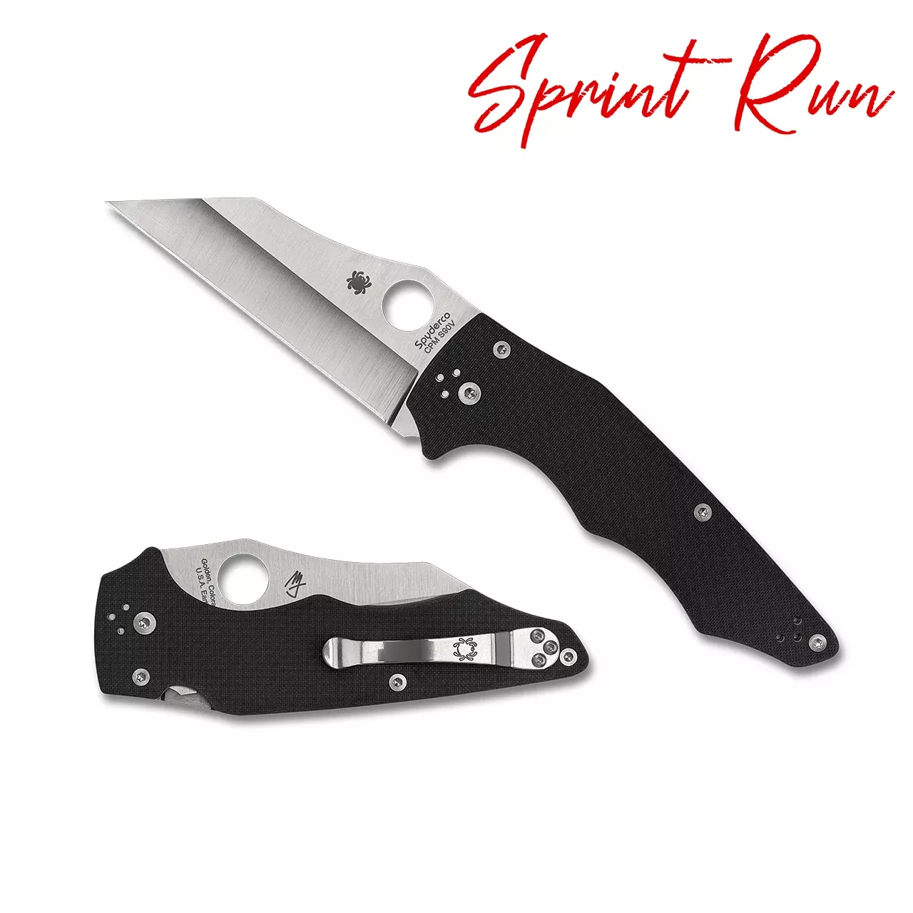 Spyderco Yojumbo Carbon Fiber Sprint Run Folding Knife