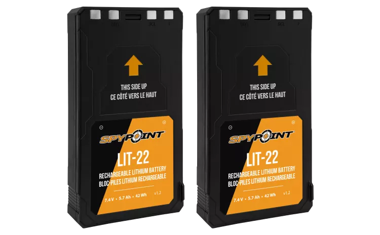 Spypoint Lithium Battery Twin Pack 7.4 V #LIT-22TP