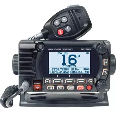 Standard Horizon Fixed Mount VHF W/GPS – Black• GX1800GB