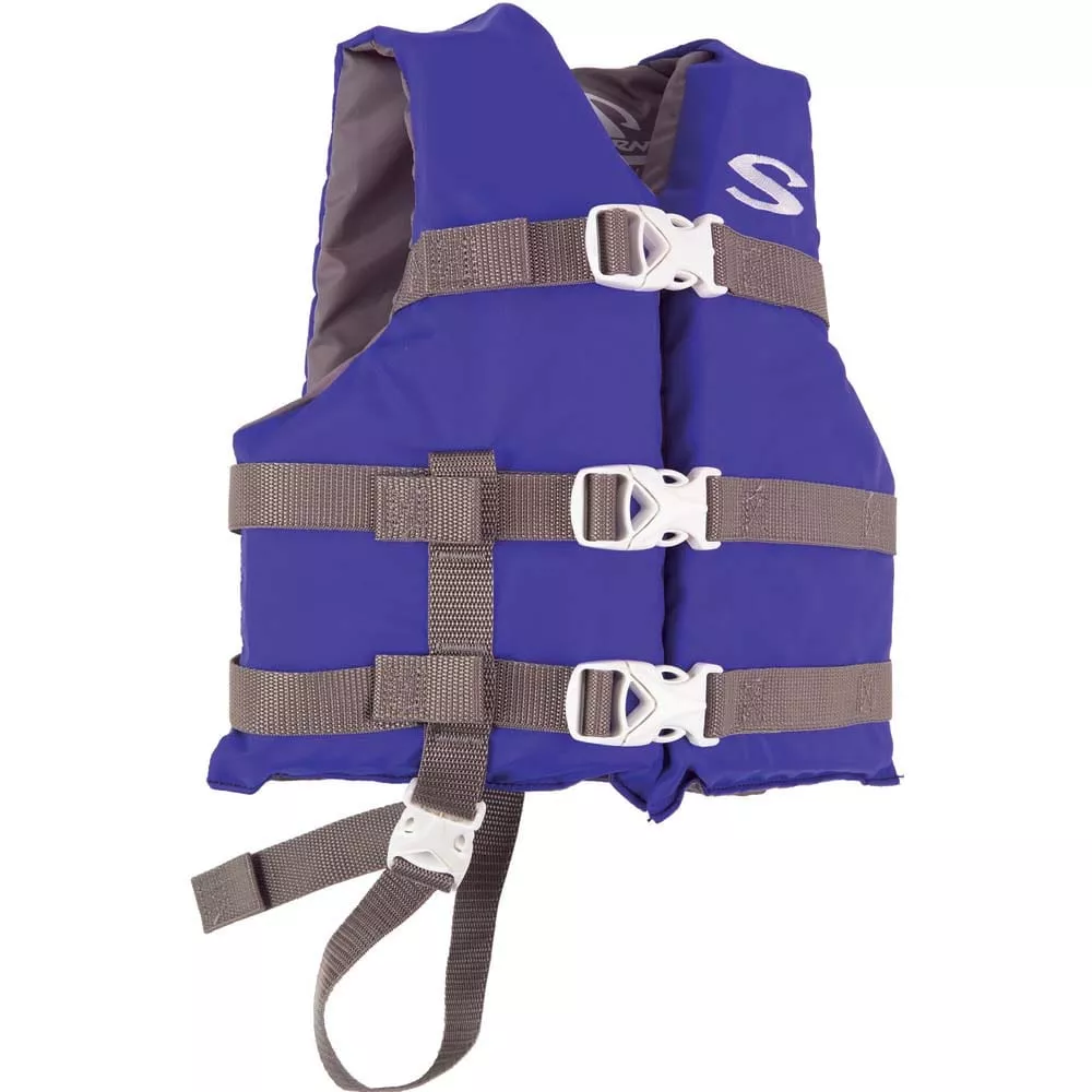 StearnsClassic Series Child Life Jacket – 30-50lbs – Blue/Grey