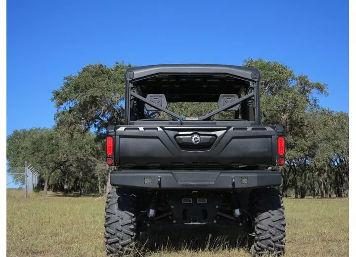 Steelcraft 16-23 Can Am Defender All Fine Textured Black UTV Rear Bumper Replacement• 65-1000