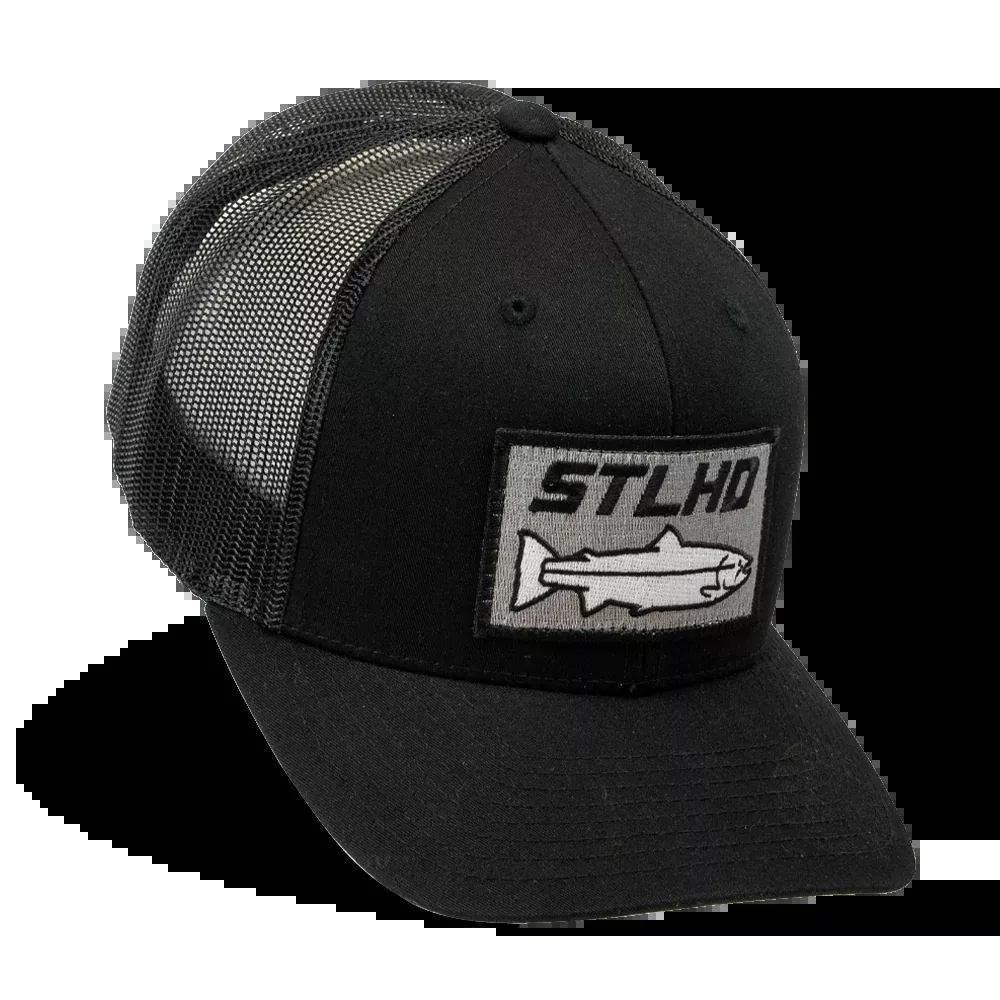 STLHD Chehalis Snapback Black Trucker Hat