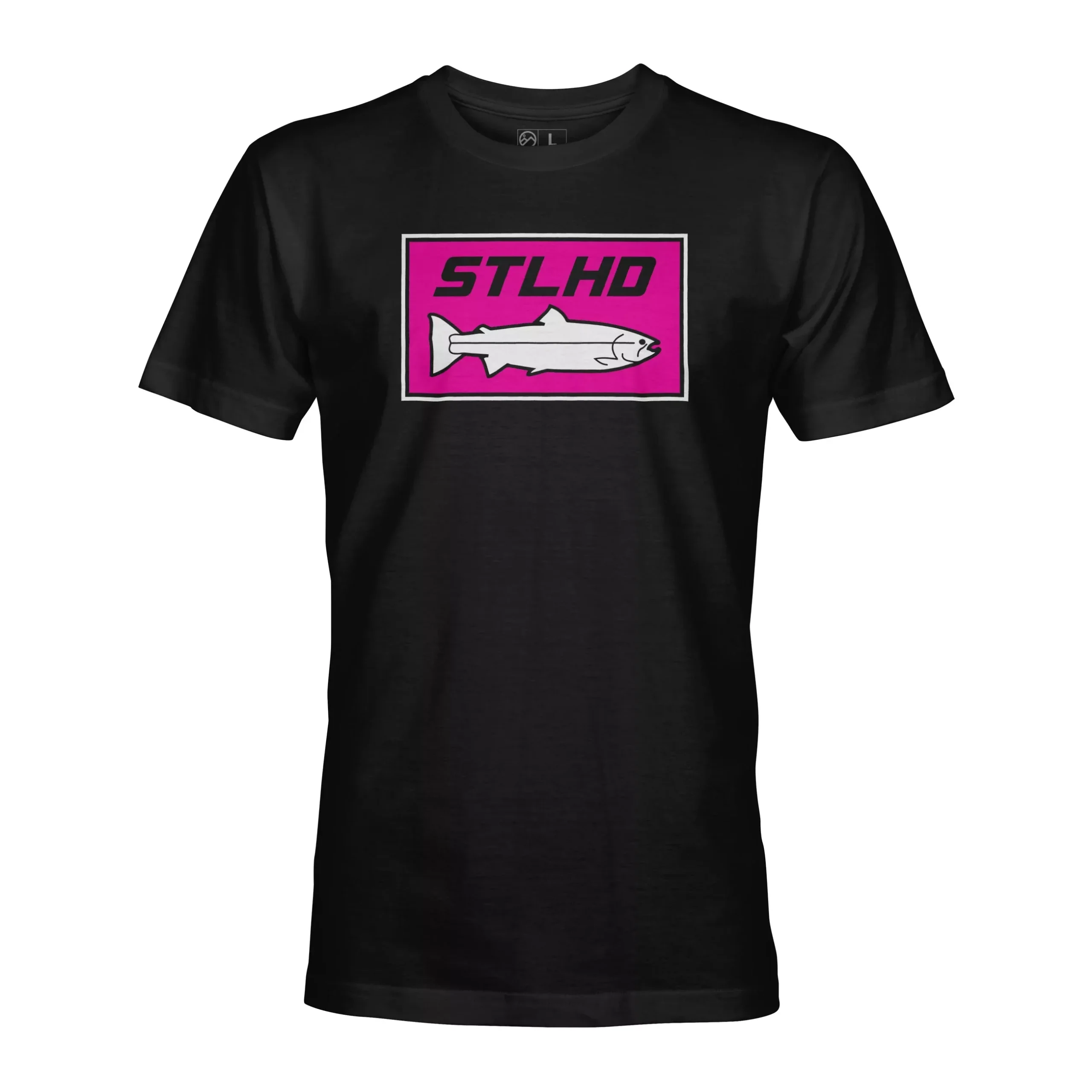 STLHD Men’s Neon Pink Black T-Shirt