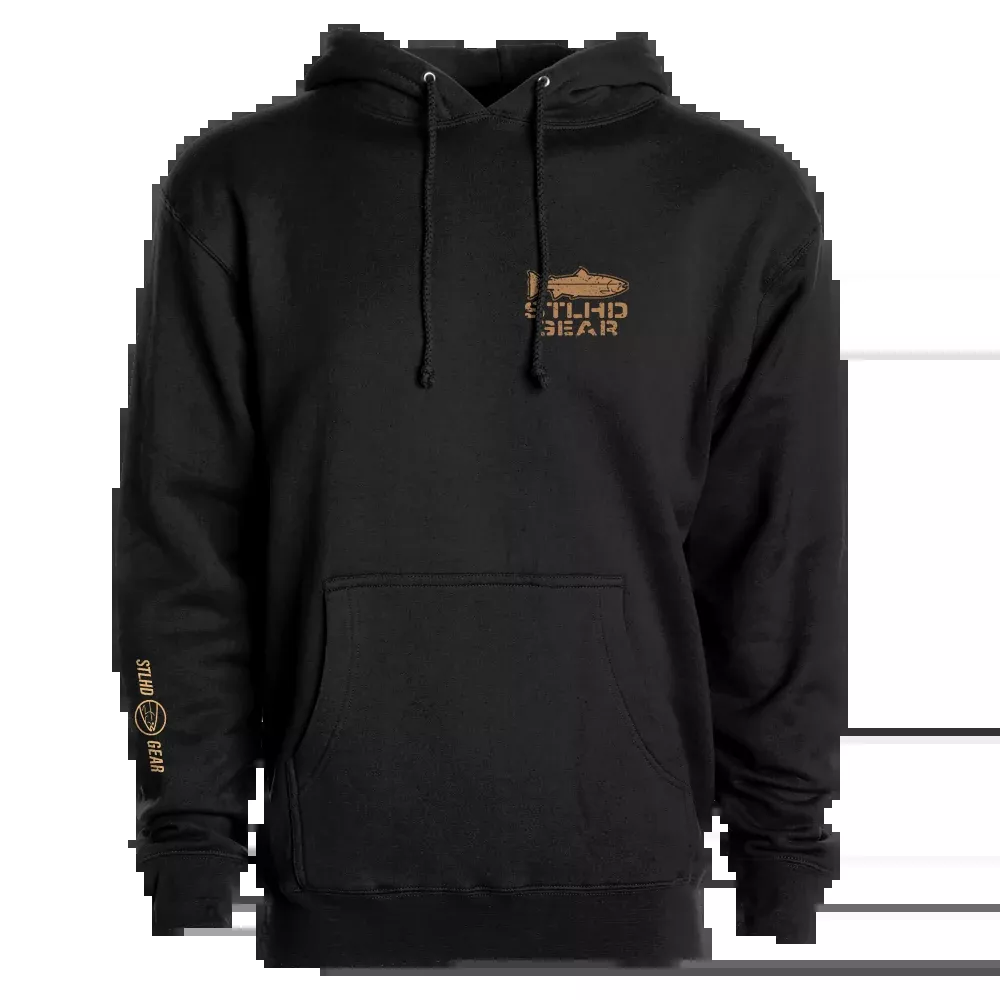 STLHD Men’s Work Hard Fish Hard Premium Hoodie
