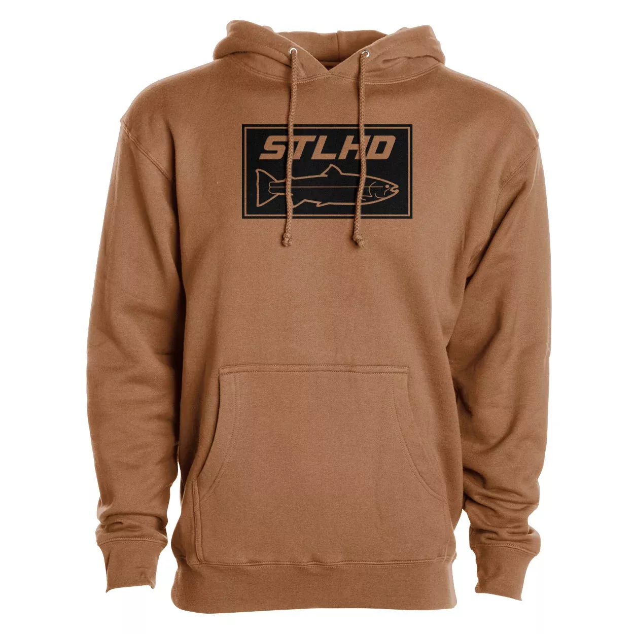 STLHD Men’s Yuba River Saddle Brown Premium Hoodie