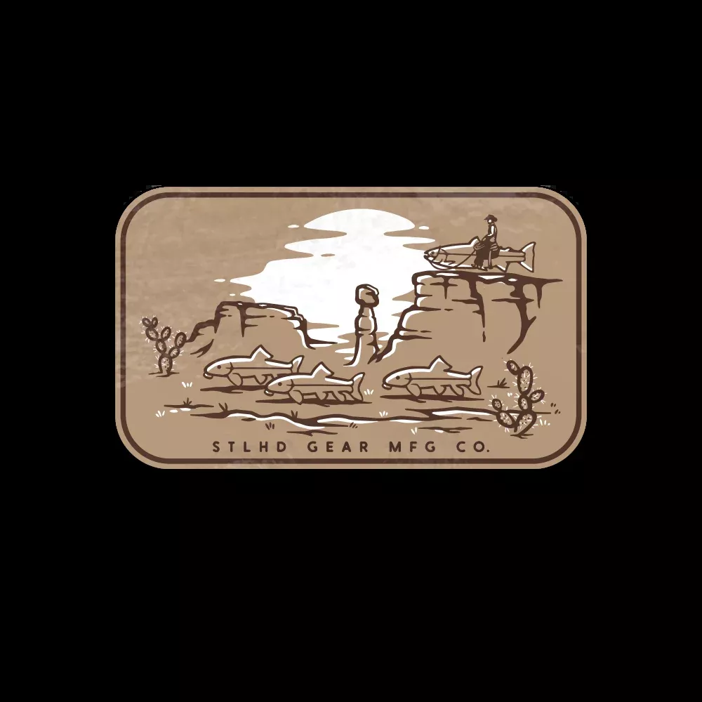 STLHD Trumpet Trout Sticker