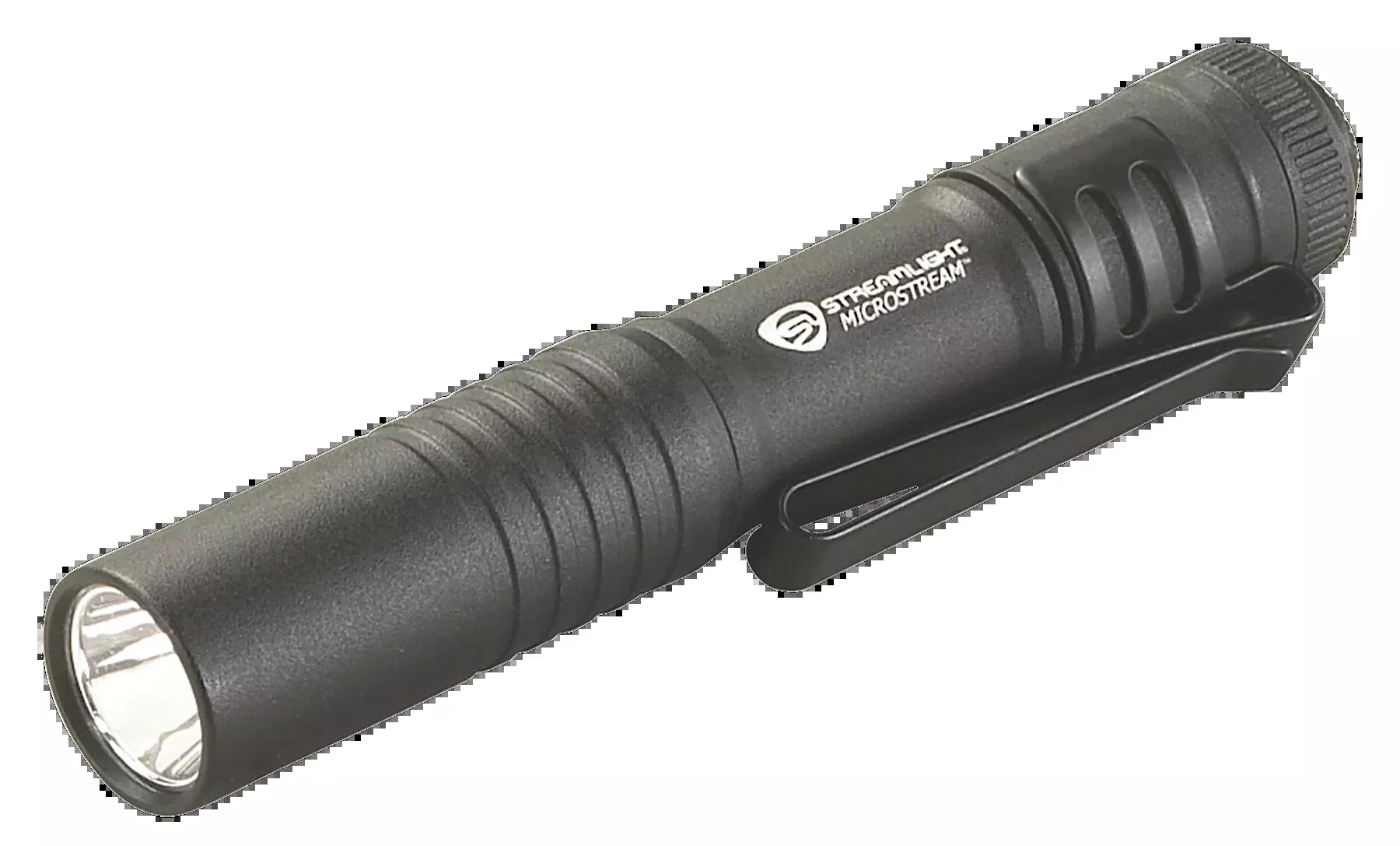 Streamlight MicroStream Pocket Flashlight, 45-Lumen C4 LED, Black Anodized, AAA Battery – 66318