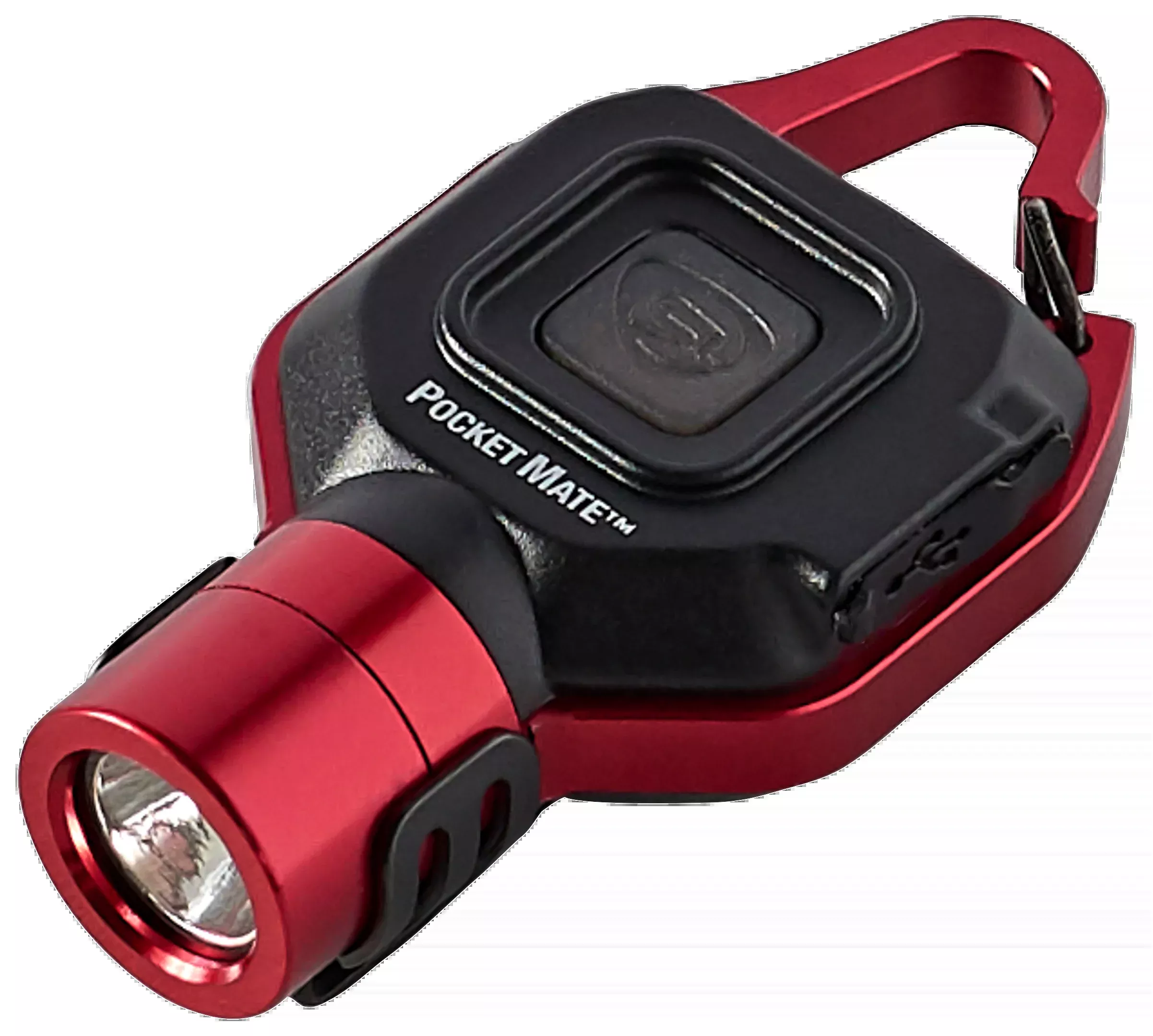 Streamlight Pocket Mate USB Rechargeable Keychain Flashlight, 325 Lumens, Red, Micro-USB, 73301