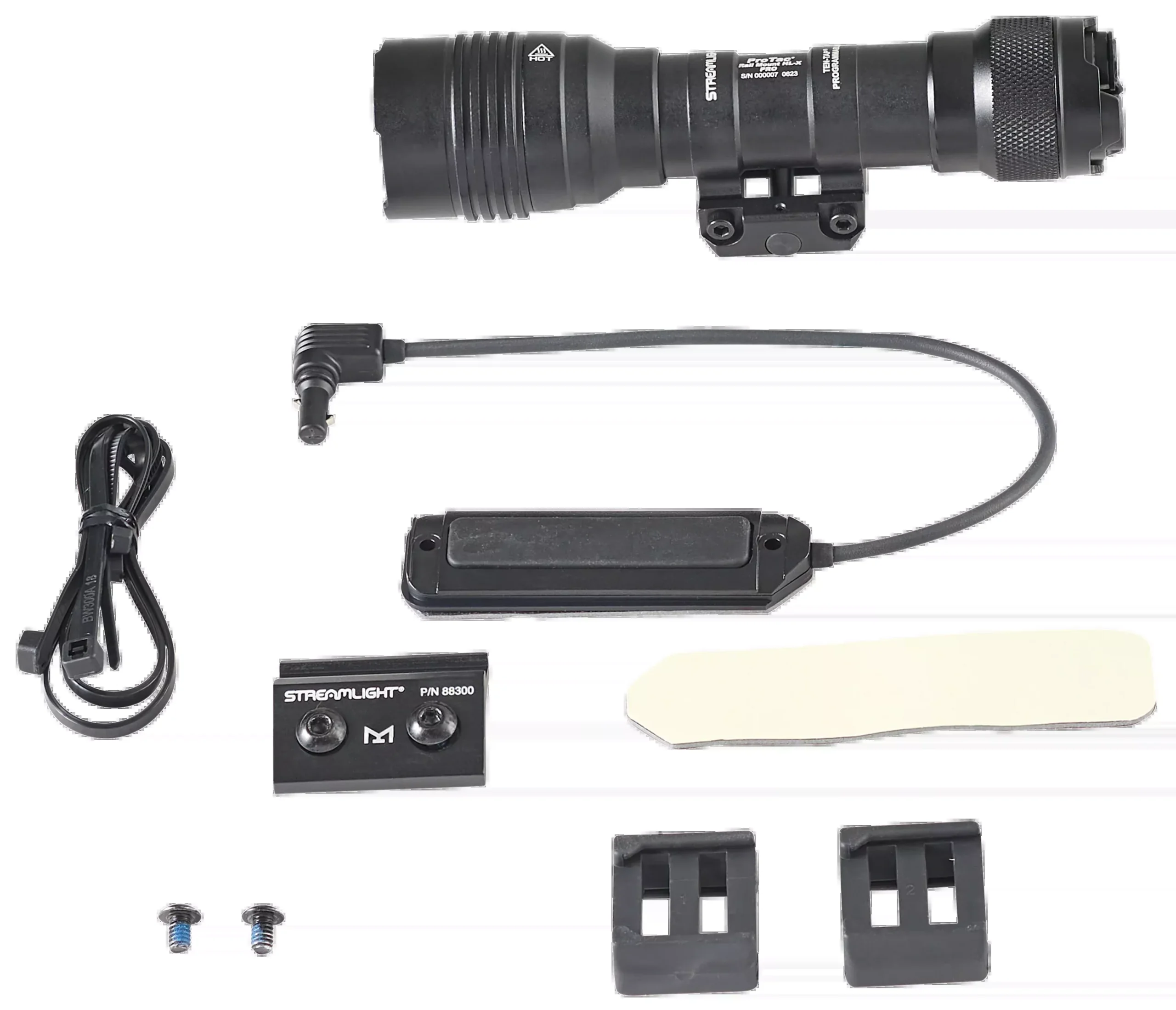 Streamlight ProTac HL-X Pro Rail Mount Weapon Light, 1000-Lumen LED, Jack-Cap, SL-B26/CR123A, 88127