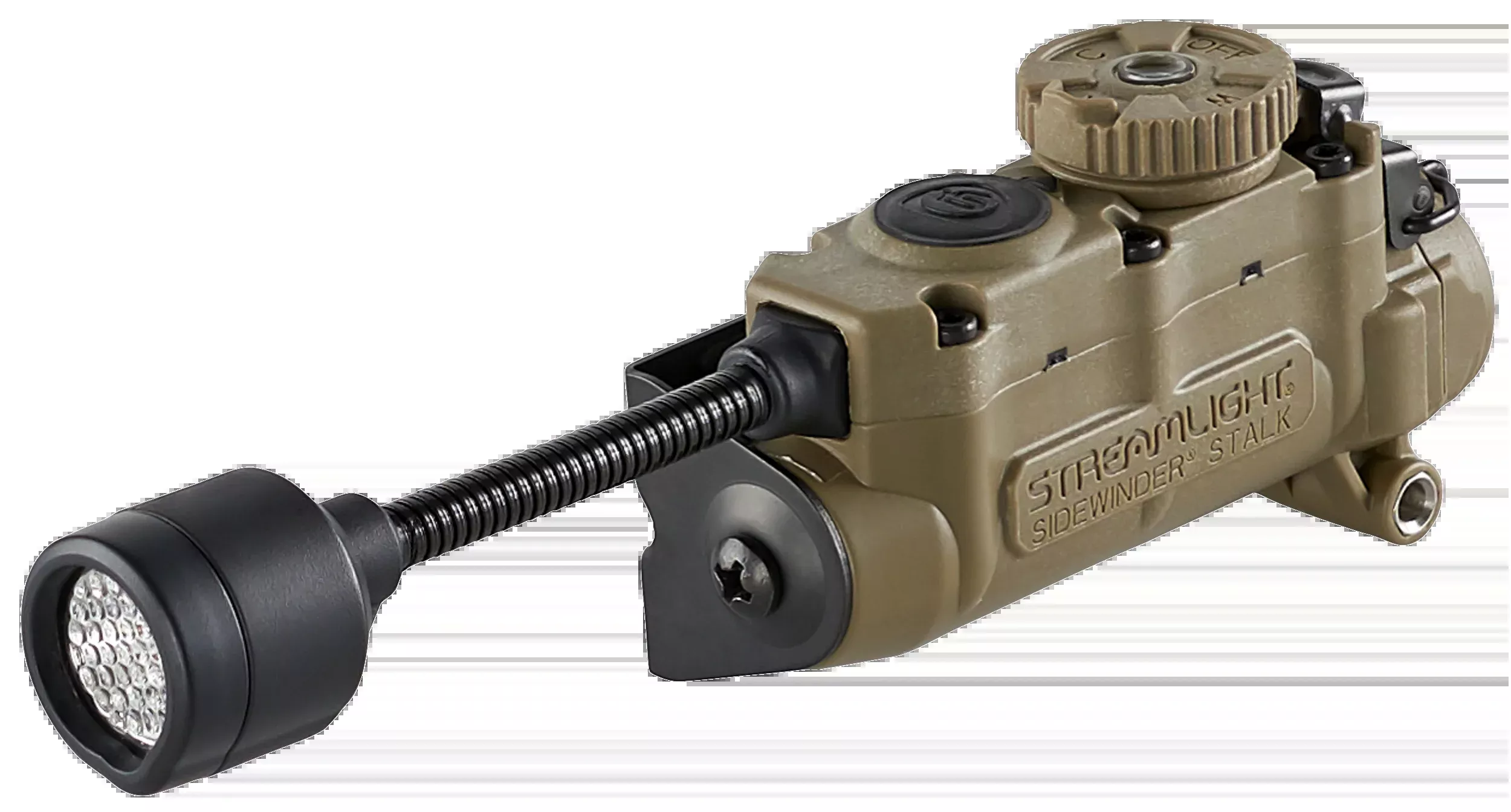Streamlight Sidewinder Stalk Helmet Light, White/Red/Green/Blue/Infrared LEDs, E-Mount, 23–76 Lumens, 14308
