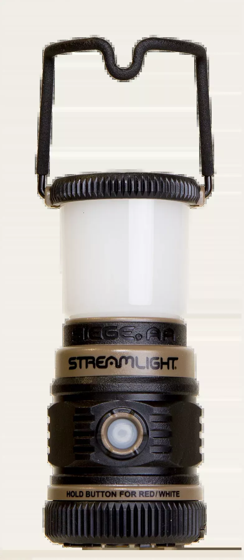 Streamlight The Siege AA LED Lantern, 50/100/200 lumens, red/white modes, Coyote, IPX7 waterproof, 44941