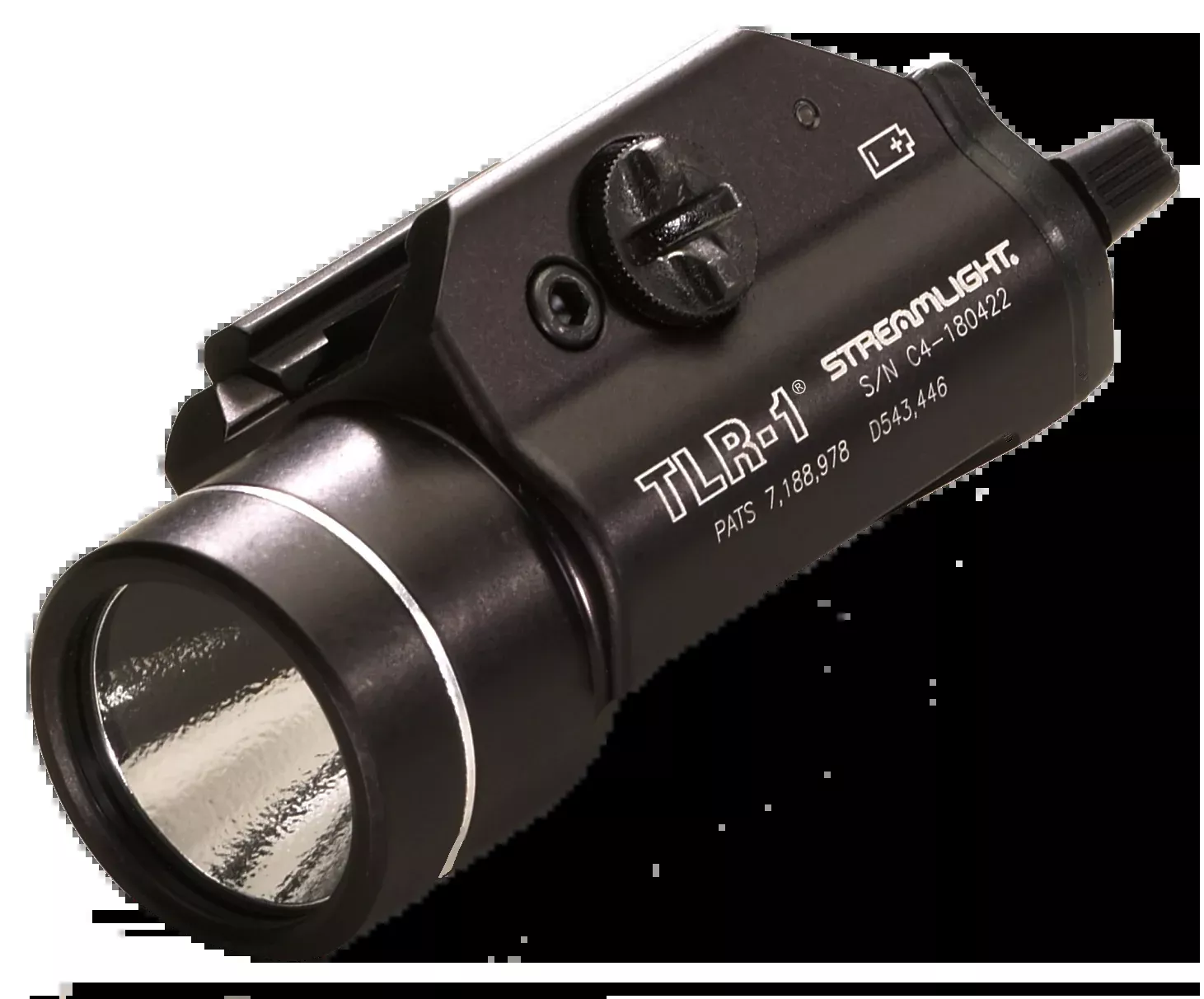 Streamlight TLR-1 Rail-Mounted Weapon Light, 300 Lumen White C4 LED, Black – 69110