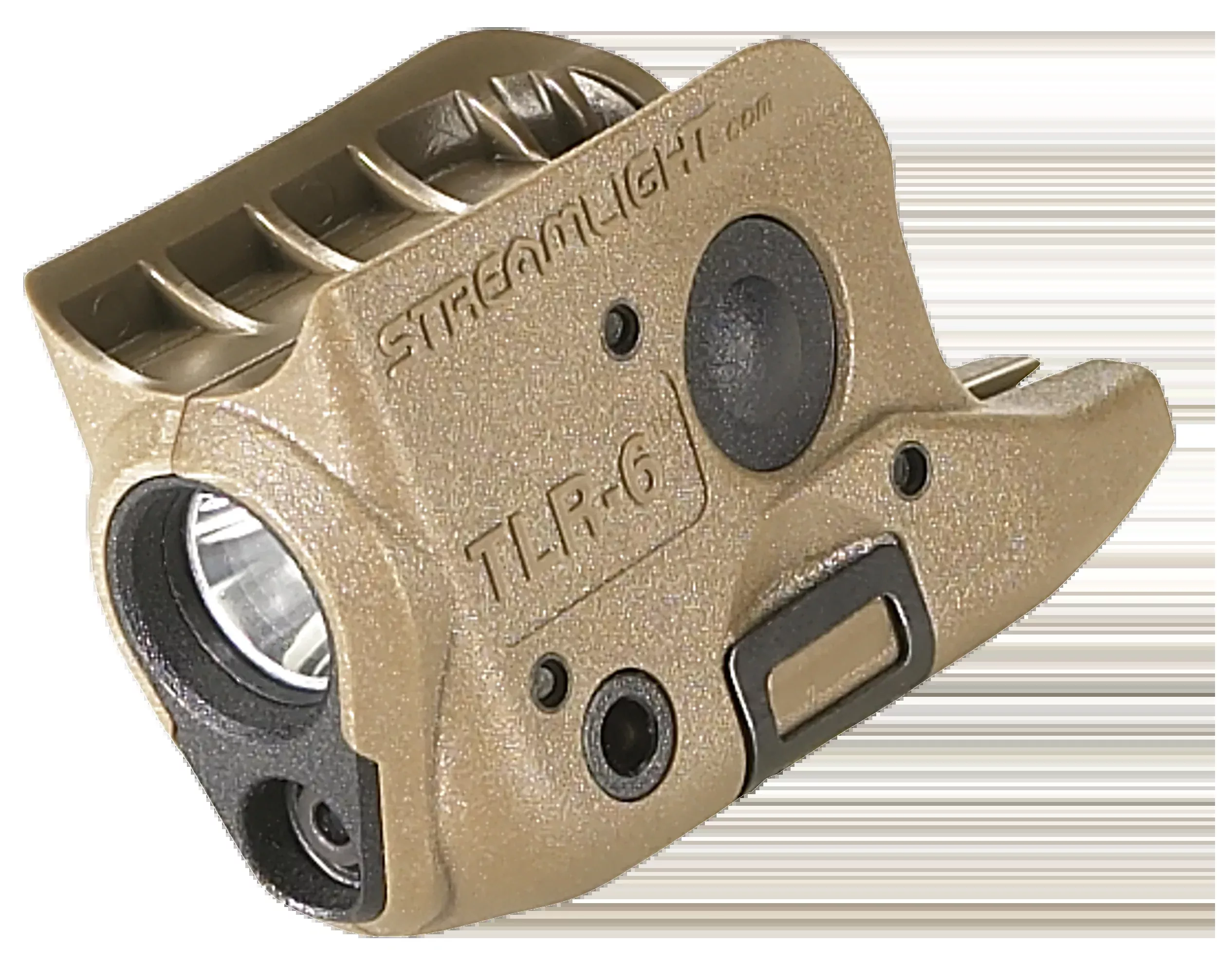 Streamlight TLR-6 Flat Dark Earth weapon light with red laser for Glock 42/43, 100 lumens, 69278